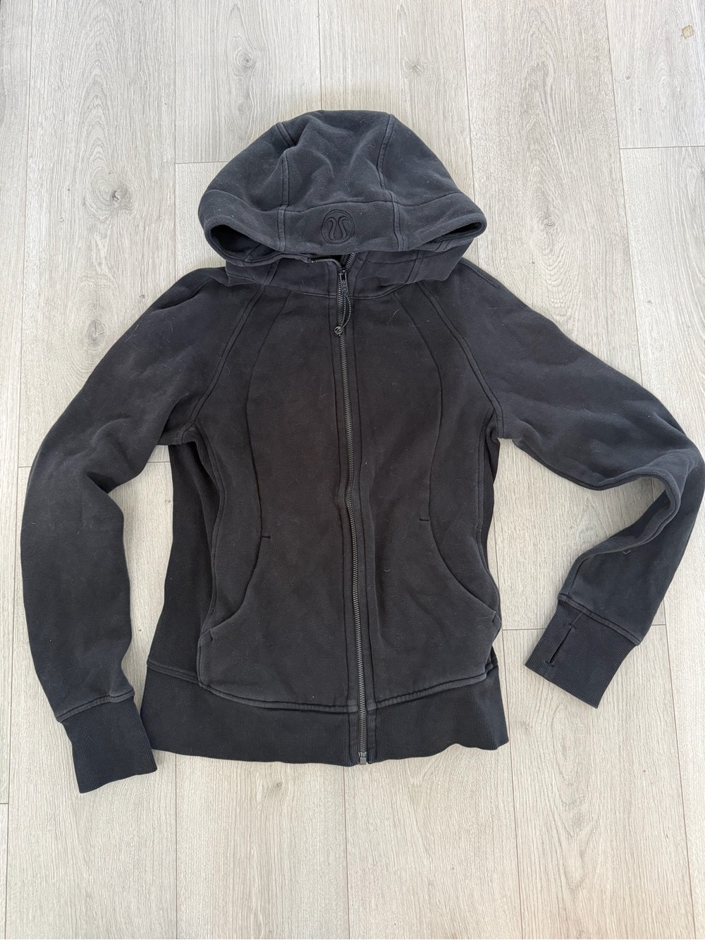 lululemon athletica Black Full-Zip Hooded Jacket